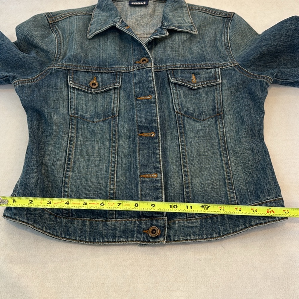 Mavi Catherine Slim Western Style Denim Jean Jacket Women's Size Large Y2K - Picture 5 of 11